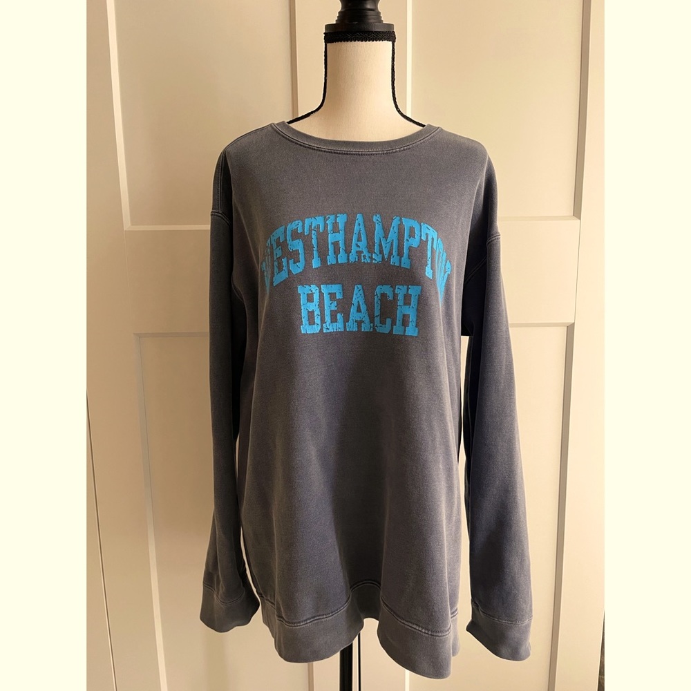 Westhampton Beach Oversized Distressed Sweatshirt